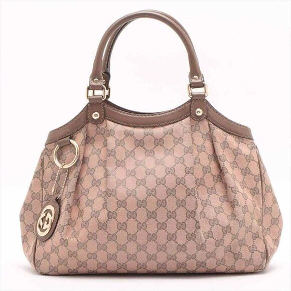 Gucci GG Canvas Handbag Beige - Picture 1 of 10